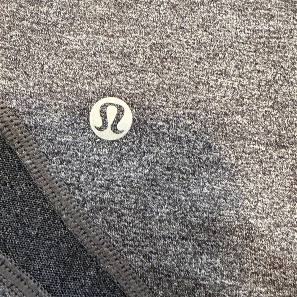 Lululemon Tight Stuff Tight II Heathered Gray Laser Cut Leggings Size 6 - Picture 3 of 8
